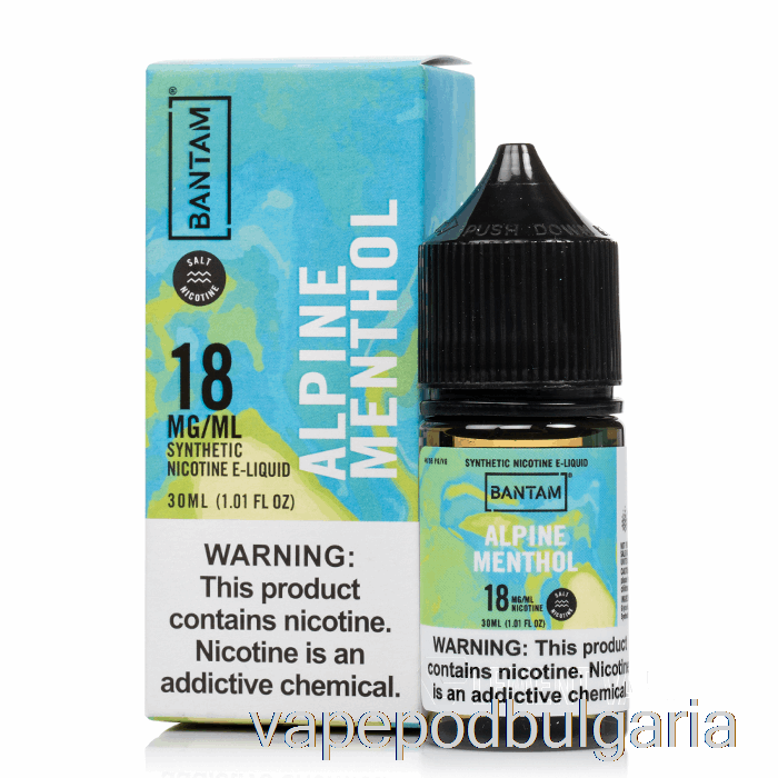 Vape Bulgaria Alpine Menthol Salts - Bantam Vape - 30ml 18mg